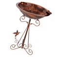 thumbnail image 4 of Baño de pájaros decorativo para jardín, plato bebedero decorativo, cuenco de pie, comedero para pájaros de exterior para patio, casa, balcón, césped, 4 of 8