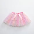 thumbnail image 5 of LYHaoo Girls Star Tutu Skirt With Rainbow Sequin Trim And Mesh Layer For Dance Performance Party Play Dress Up Girls Cute Skirt,Sizes 2-4 Years, 5 of 6