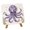 A, variant on Octopus Glass Collage Decor Ornament, Underwater Themed Desktop Display with Solid Wood Stand, Ocean Style Home Decoration Craft Gift