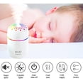 thumbnail image 2 of Small Humidifiers for Bedroom,Mini Humidifier,Desk Humidifier,Portable Humidifiers,Small Humidifier,Car Travel Humidifier 400ml Night Light 3 Mist Modes Cool Mist Super Quiet USB(Blue), 2 of 6