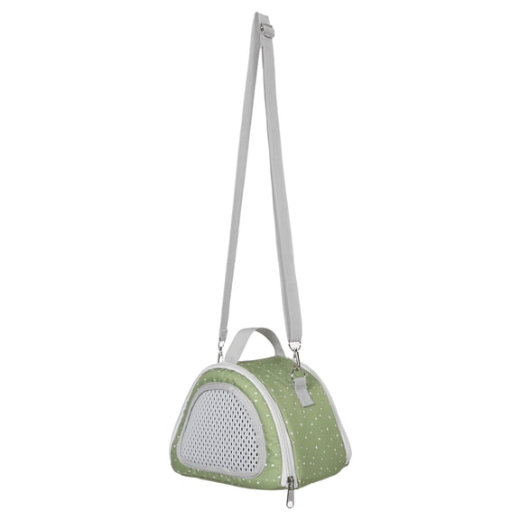 LOLIPPYY Portable Olive Green Bunny Carrier Bag with Breathable Mesh for Small Pet Travel