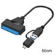 thumbnail image 1 of Cable De Disco Duro 2 En 1 Cable De Carga Usb Adaptador Usb 3.0 Tipo C A Sata Cable De Disco Duro Hdd Ssd De 2,5 Pulgadas Methold EL012414-00, 1 of 6
