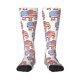 thumbnail image 1 of Fotbe Elephant Calcetas Divertidas Estampadas para Hombre y Mujer, Calcetas de Algodón hasta la Rodilla para Caminar, Correr, Enfermería y Embarazo, 1 of 6