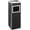 36 l, variant on Mobile waste bin with hotel ashtray 45 L steel black furniture for indoor outdoor house living room