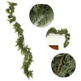thumbnail image 3 of Christmas Cedar Garland, Lifelike Cedar Pine Garland Decoration, Christmas Greenery Garland, Realistic Cedar Cypress Leaves for Holiday Mantel Fireplace Table Centerpiece, 1 Pcs, 6 Ft, 3 of 5