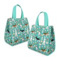 thumbnail image 2 of Husky and Coffee Insulated Lunch Bag for Women & Adults,Large Portable Soft Cooler Lunch Bag,Thermal Food Storage Tote with Pearl Cotton,8.66L,8.75x5.75x9.5 Inch, 2 of 5