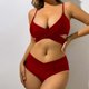 thumbnail image 5 of Underwire Trajes de Baño para las Mujeres Color Sólido Dos Piezas de Cintura Alta, Delgado Y Sexy Trajes de Baño de Bikini para Mujeres, 5 of 6