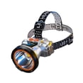 thumbnail image 1 of Linterna frontal LED, luz de cabeza, diadema ajustable, linterna impermeable, frontal recargable para escalada en roca, senderismo, trabajo nocturno, 1 of 8