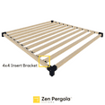 thumbnail image 4 of Zen Pergolas 4 x 4 Privacy Wall Bracket for DIY Wood Pergolas Black Steel, 4 of 4