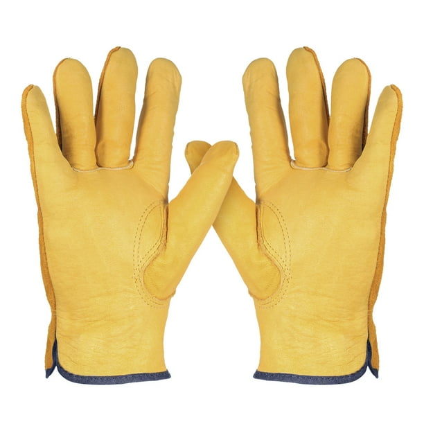 Leather Working Gloves Men S Work Cowhide Gardening Digging Cowhide Gloves Gardening Digging