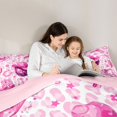 thumbnail image 5 of jejeloiu Pink Disco Cowgirl 7-Piece Twin Bedding Sets Kids,Girly Western Pattern Bedding Comforter Set,Reversible, 5 of 7