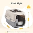 thumbnail image 6 of Hard-Sided Dog and Cat Carrier, TSA Airline Approved, for Small to Medium Pets, Travel Crate with Handle, Ventilated Design, 6 of 7