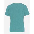 thumbnail image 3 of Women's Lightweight and Soft T-Shirt Curved Hem Crew Neck Smooth Trendy Sleep Lounge Pajama Tops, 3 of 5