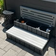 thumbnail image 6 of Confer Plastics Leisure Accents 36" Outdoor Spa Hot Tub Storage Steps, Gray, 6 of 10
