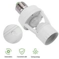 thumbnail image 2 of DEELLEEO 360 Degrees Infrared PIR Induction Lamp With Sensor E27 Screw Socket Motion Detection LED Light Energy Saving Bulb Holder For Indoor Porch Hallway Garage Lighting, 2 of 7