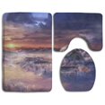 thumbnail image 1 of ABPHQTO Planet Hill Juego de alfombras de baño de 3 piezas Alfombra de baño Alfombra de contorno y tapa de inodoro ABPHQTO Cont-CHAPPLE-27415, 1 of 2