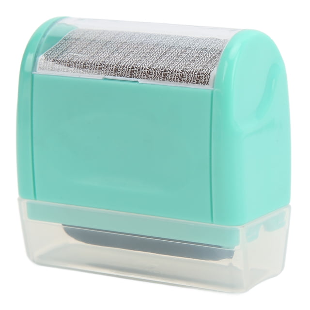 Confidential , Abrasion Resistance Identity Protection Roller Stamps Photosensitive Roller Small Body Finger Trough For Office For Home Red,Green,Blue