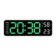 thumbnail image 3 of Reloj de pared digital Macarena Reloj de decoración de pared LED negro, 3 of 8