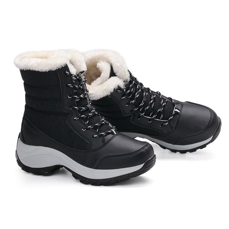 OPEXY Ladies Boots Women Boots Ladies Snow Boots Women Shoes Cotton Shoes  Warm Middle-aged SnowBoots Cotton (Color : Black, Size : 4) : Buy Online at  Best Price in KSA - Souq