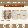 thumbnail image 5 of FOR U DESIGNS Boho Mandala Horse Pattern Bible Case Handbag with Handle Quilted Bible Holder Case Bible Journaling Supplies Bible Carrier Tote Bag for Bible Study/Daily Use, 5 of 7