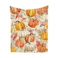 thumbnail image 2 of npkgvia Throw Blanket,Living Room Curtains,Thanksgiving Pumpkin Maple Leaf Printed Flannel Fall Blanket, Decorative Couch, Sofa, Travel, Lap, Bed Throw Blanket,Accessories,Clearance, 2 of 4