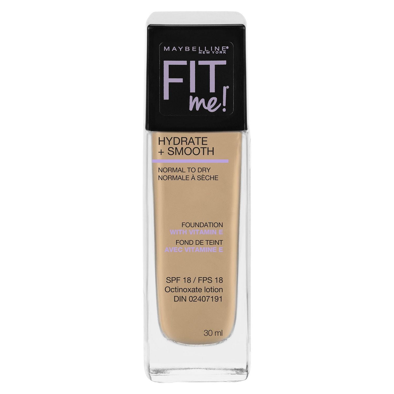 Maybelline New York Fit Me®, Hydrate + Smooth Liquid Foundation, 30  ML, 1 fl oz, 30 mL