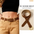 thumbnail image 5 of WHIPPY Women Leather Belt for Jeans Dresses Ladies Suede Leather Belts, 5 of 8