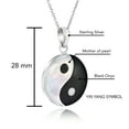 thumbnail image 2 of Yin Yang Balance of Life .925 Sterling Silver Necklace, 2 of 6