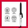 thumbnail image 5 of Revlon Crystal C + Ceramic 1" Curling Iron, White, 5 of 6