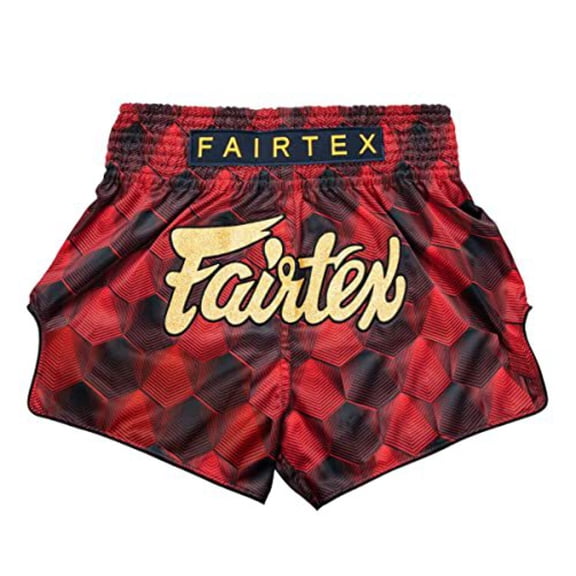 Fairtex BS1919 Stealth Red Slim Cut Muay Thai Boxing Short
