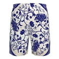 thumbnail image 6 of Naloa Blue And White Porcelain Pattern Men's Beach Shorts, Surfing shorts, Swim trunks, Quick Dry Swim Trunks for Surfing Beach Fun - 3X-Large, 6 of 9