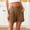 Coffee#06, variant on Women's Summer Cotton Linen Shorts High Elastic Waisted Athletic Short Womens Casual Solid Loose Fits Comfy Workout Gym Running Short