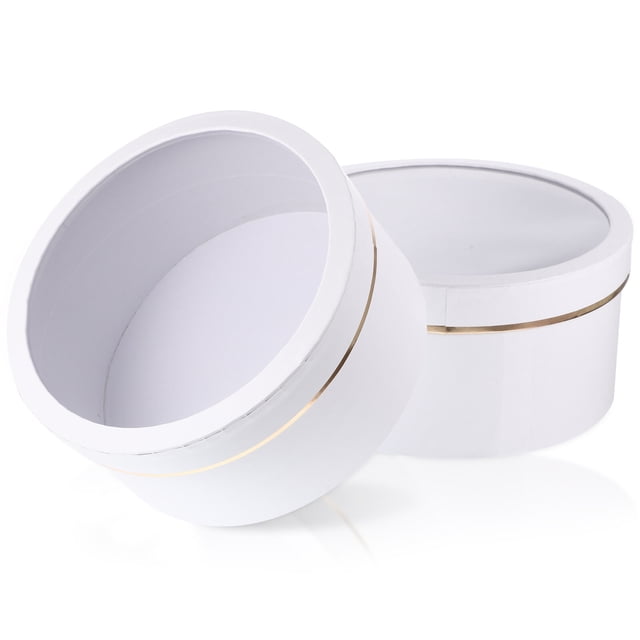 MasteelfCA 2pcs Flowers Packaging Boxes Present Boxes With Lids Valentine Packaging Boxes