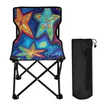 BZSMCE Camping Chairs Modern Stellar Dots Pattern Folding chair