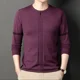 thumbnail image 3 of Sudadera formal de alta calidad, camiseta de negocios para hombre, jersey de cuello redondo para hombre, elástica, moda social Harajuku, tops XL Emo, 3 of 5