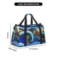 thumbnail image 3 of Balery Stained Glass Ocean Wave Bolsa de Gimnasio para Mujeres, Bolsa de Viaje con Bolsillo Húmedo, Bolsa de Fin de Semana para Mujeres, Bolsa de Viaje Resistente al Agua, 3 of 7