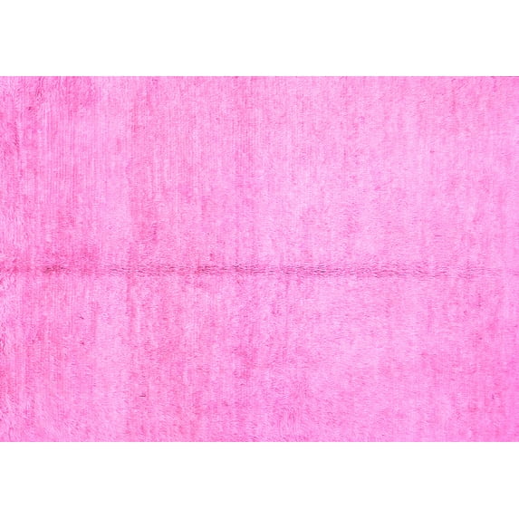 Ahgly Company Indoor Rectangle Abstract Pink Contemporary Area Rugs, 5' x 7'