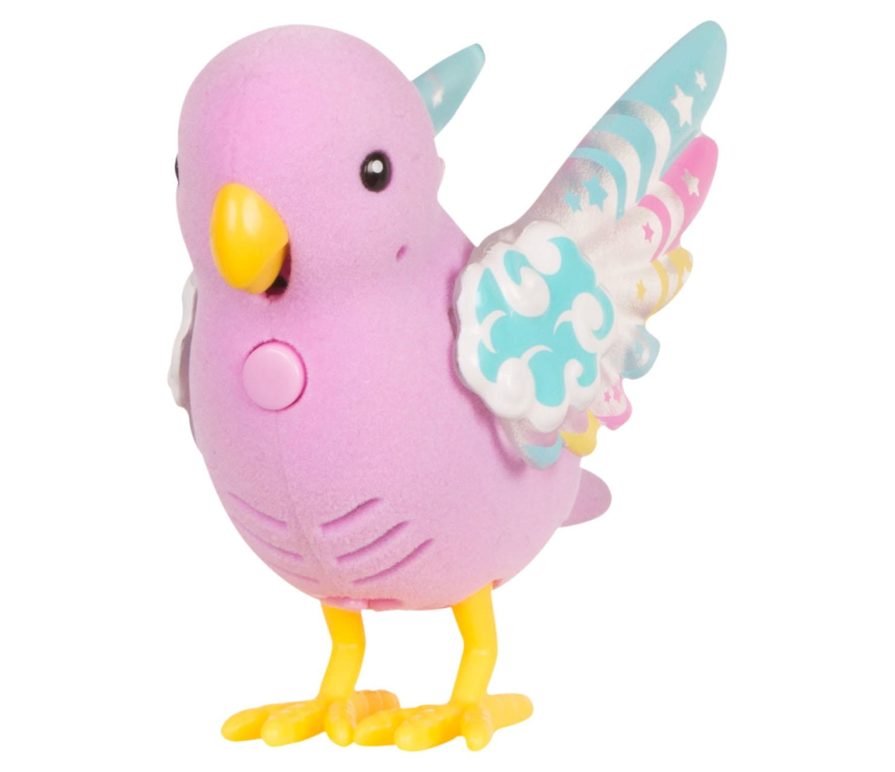 Little Live Bird With Cage, Rainbow Glow with Light-up Wings