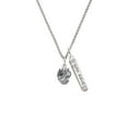 thumbnail image 2 of Delight Jewelry Silvertone Crabs Spinner Silvertone Live the Life You Have Imagined Bar Charm Necklace, 23", 2 of 4