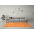 thumbnail image 3 of Ahgly Company Indoor Rectangle Abstract Orange Modern Area Rugs, 7' x 9', 3 of 4