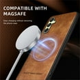 thumbnail image 4 of Allytechgroup Magnetic for Samsung Galaxy A16 5G Case, Compatible with MagSafe Support Magnetic Car Phone Mount PU Leather Slim Phone Case for Women Men for Samsung Galaxy A16 5G, Brown, 4 of 9