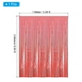 thumbnail image 2 of Uxcell 9.8 Ft x 3.3 Ft Tinsel Foil Fringe Backdrop Curtains, PET Film Metallic Decor Photo Backdrop, Rose Gold, 2 of 4