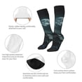 thumbnail image 3 of Naloa Moonlit Night Sky Shark Thigh High Socks Extra Long Stretchy Sock Women Over Knee High Opaque Stocking Daily Wear, 3 of 6