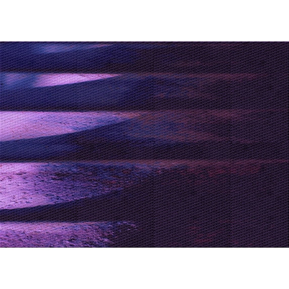 Ahgly Company Indoor Rectangle Patterned Deep Purple Area Rugs, 2' x 4'