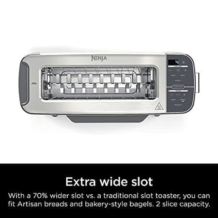 Open Box - Ninja Foodi 1500 W 2-Slice Stainless Steel Toaster Oven