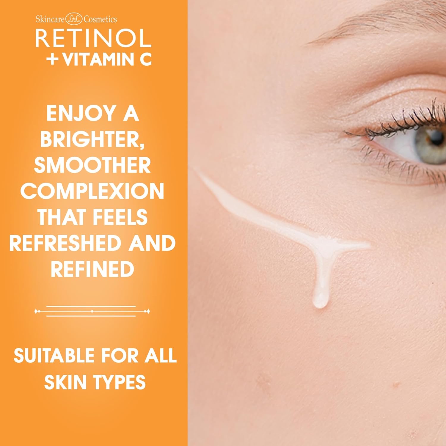 LIVAURA Retinol + Vitamin C Face Serum - Anti Aging Facial Serum, Evens Skin Tone, Diminishes Fine Lines and Wrinkles, Sun Damage & Dark Spots, Restores Radiance, Locks In Moisture - 1 FL. Oz