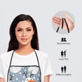 thumbnail image 6 of Fuzoiu Happy Snowmen Snowfall Print Waterproof Apron, Kitchen Apron for Women Men Chef, Apron for Christmas Dinner Party Cooking Baking Crafting House Cleaning Kitchen, 6 of 7