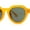 Orange - Green, variant on Mens Square Round Vintage Horn Rim Hipster Sunglasses All Black