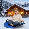 thumbnail image 4 of Ohmyroo 26 Inch Foldable Foam Disc Sled With Reinforced Handles Portable Lightweight Snow Slider For Winter Outdoor Recreation, 4 of 6