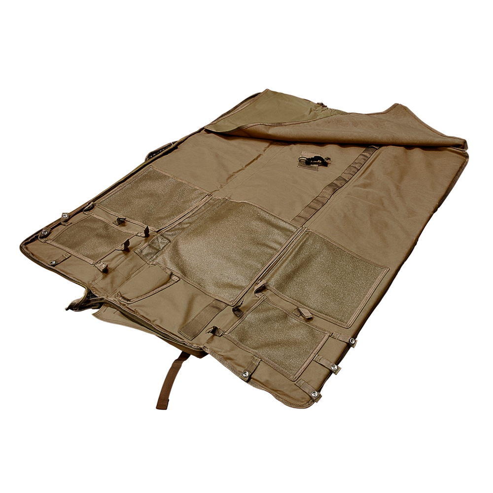 NcSTAR VISM Soft Padded Gun Case Rifle Carry Bag & 5.5 x 3 Ft. Shooting Mat, Tan